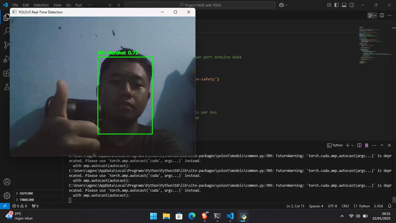 Antarmuka Deteksi Visual Sistem HeSE