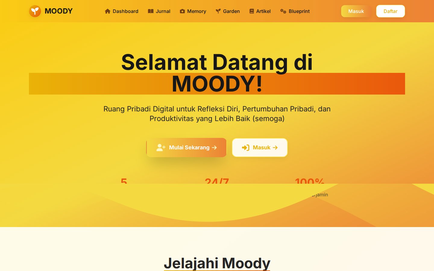 MOODY (Ruang Personal Pengguna)
